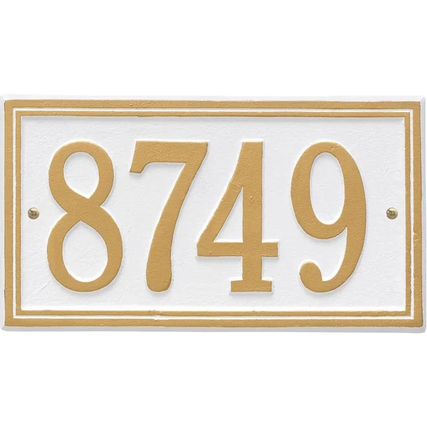 Standard Wall Address Plaque - One-Line
