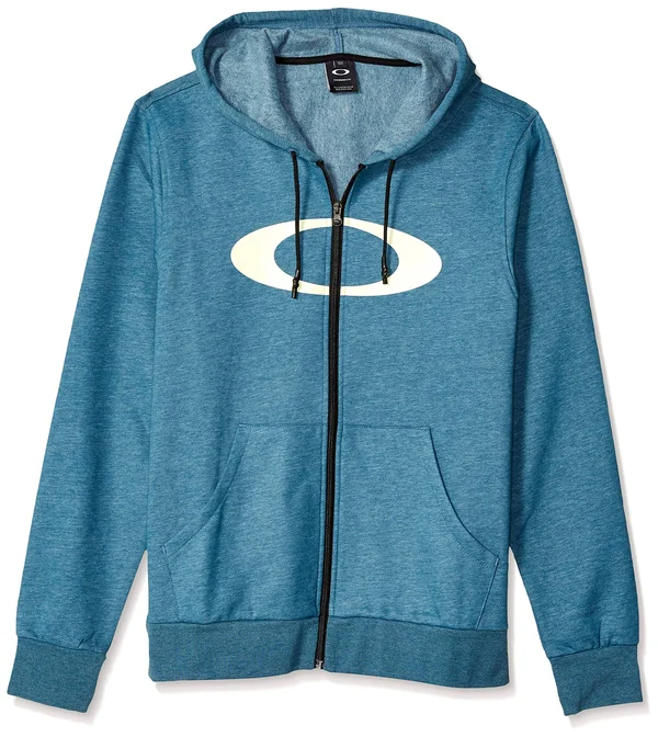 Oakley Men's Ellipse FZ Hoodie - Blue Coral Heather, M