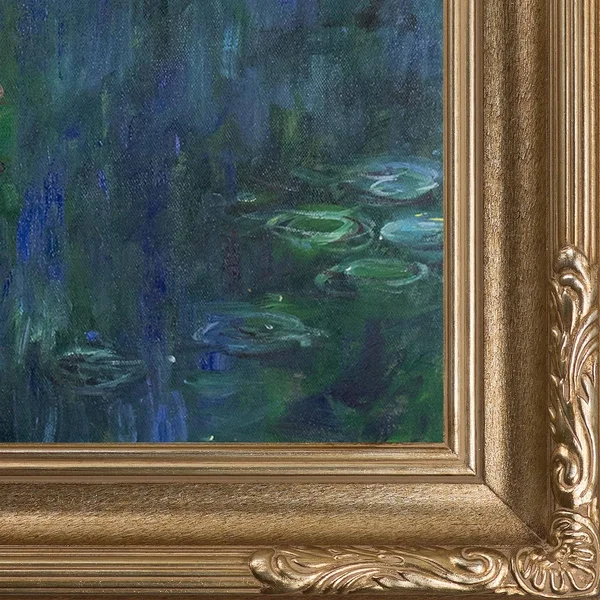 Water Lilies Green Reflection by Claude Monet Framed Painting Print Tori Home