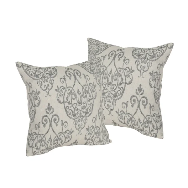 Abigail Modern Fabric Throw Pillow Cover (No Filling) (Set of 2)