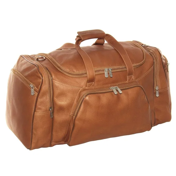Piel Leather Sports Duffel - Chocolate