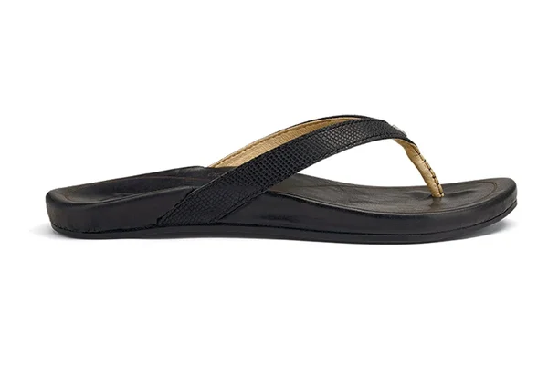Olukai Women's Hi&ona Black/Black - 6