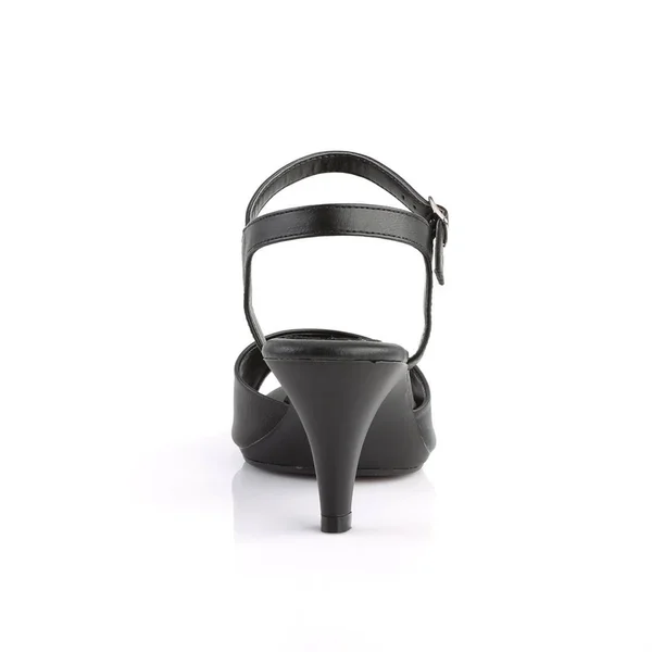 Fabulicious Belle-309, 3x22 Heel Ankle Strap Sandal - Silver 6