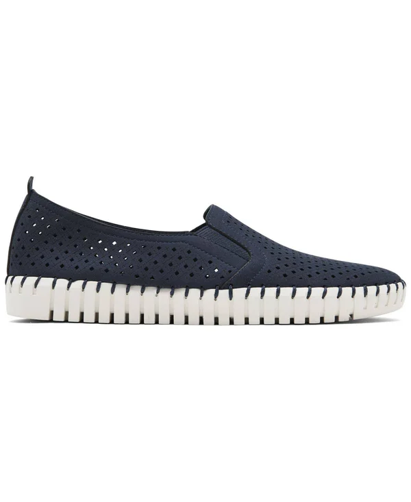Skechers Women's Sepulveda Blvd - A La Mode Slip-On Shoes - Navy, 7.5