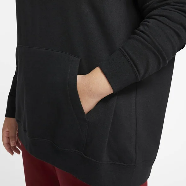 Nike Plus Size Fleece Funnel Neck Hoodie - Black/White - 2x