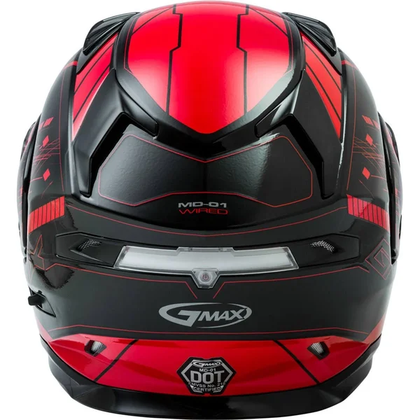 GMAX MD-01S Modular Wired Snow Helmet White/Black 3X