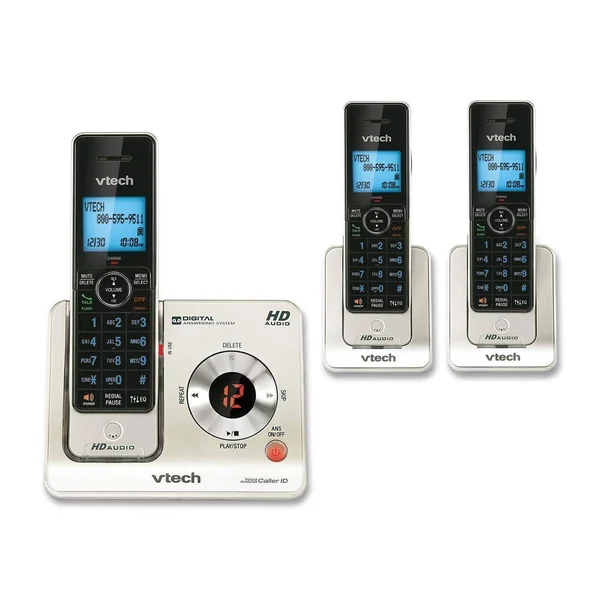 Vtech LS6425-3 Dect 6.0 Expandable Cordless Phone with Answering System and 3