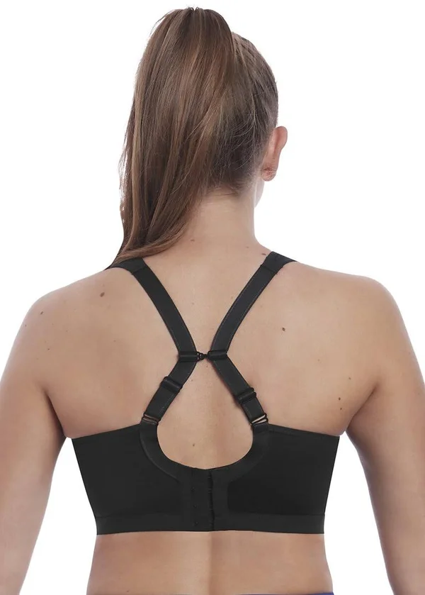 Freya Dynamic Non Wired Sports Bra, Jet, Jet, 32c