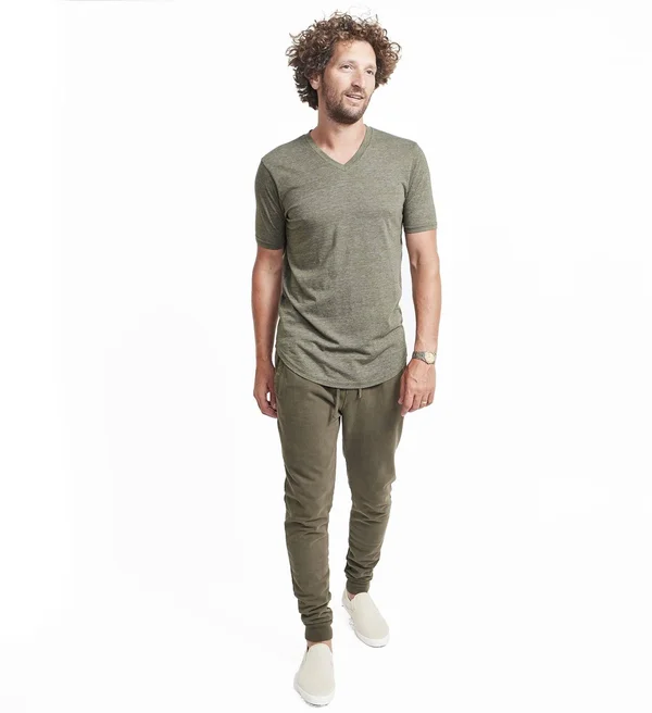 Goodlife Triblend Scallop V-Neck T-Shirt Cool Blue