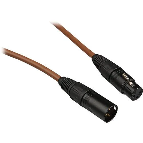 Canare L-4E6S Star Quad XLRM to XLRF Microphone Cable - 50& Brown Y/N Not Kit Bundle, Length 50& 15.2 M, Gauge 21AWG, Connector