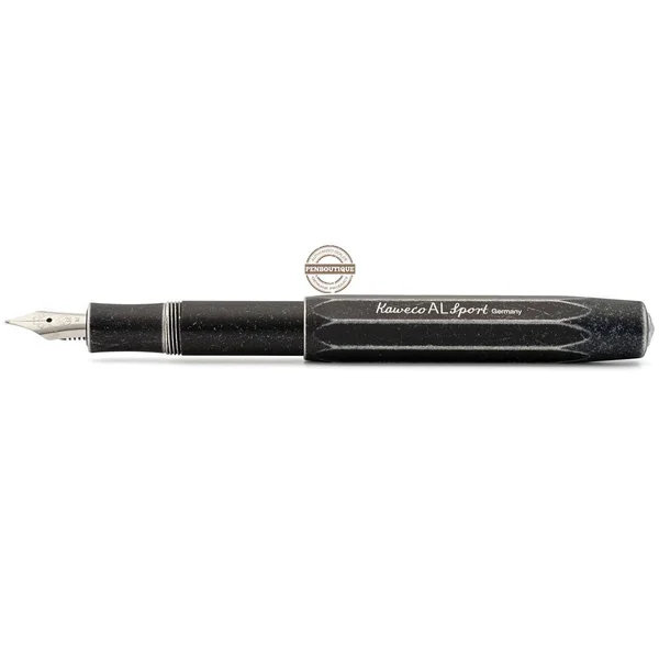Kaweco Al Sport Fountain Pen - Stonewashed Black - Double Broad