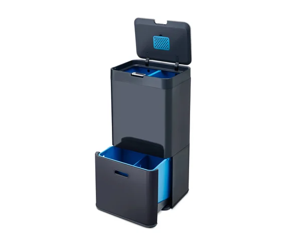 Joseph Joseph 30025 Intelligent Waste Totem Recycle Bin Separation Unit 15 Gallon - 58 LITER Graphite
