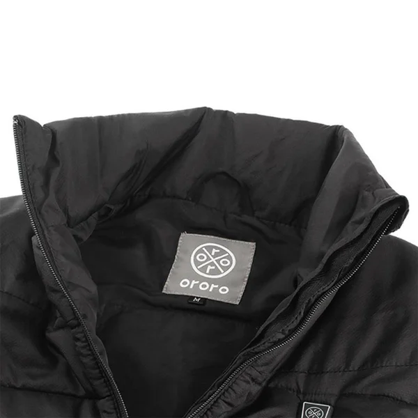 Ororo Men's Lightweight Heated Vest with Battery Pack, Black