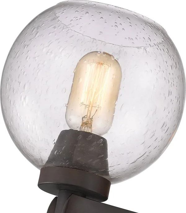 Golden Lighting-4855-3 RBZ-SD-Galveston - 3 Light Chandelier Rubbed