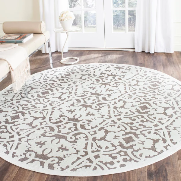 Safavieh Paradise Rug PAR636 Ivory - Dark Grey, 4& x 6&