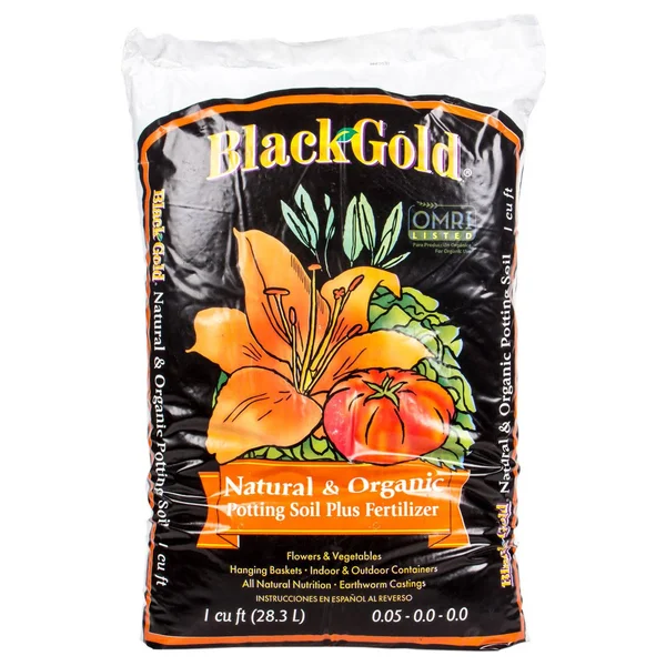 SunGro Black Gold Natural and Organic Potting Soil Fertilizer Mix Bag (10 Pack)