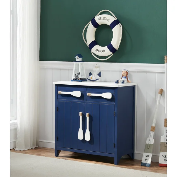 Coast to Coast Two Drawer Two Door Cabinet - Blue 51512