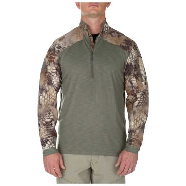 5.11 Tactical Men's Rapid Half Zip (Green) - Size XL
