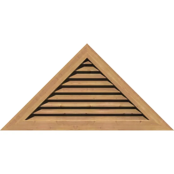 Ekena Millwork GVWTR44X1401SFUWR 44x22W x 14 5/8x22H Triangle Gable Vent (60 1/2x22W x 20 1/8x22H Frame Size) 8/12 Pitch: Unfini