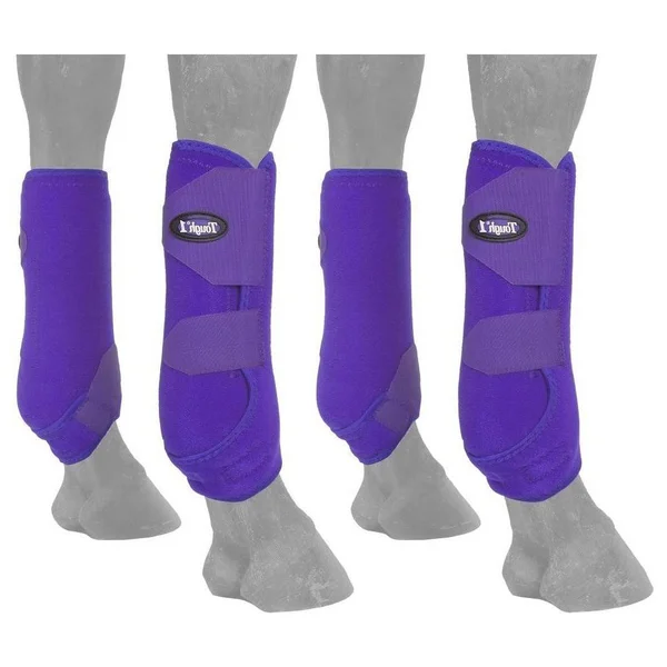 Tough-1 Extreme Vented Sport Boots - Set of 4, Green