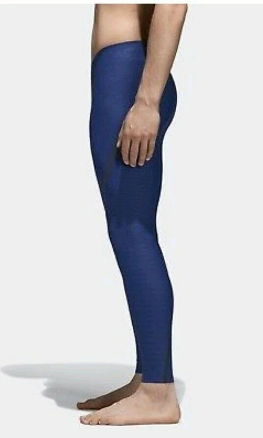 $150.00 MSRP Adidas Alphaskin Seamless Mens Training Tights ink Blue 2XL XXL
