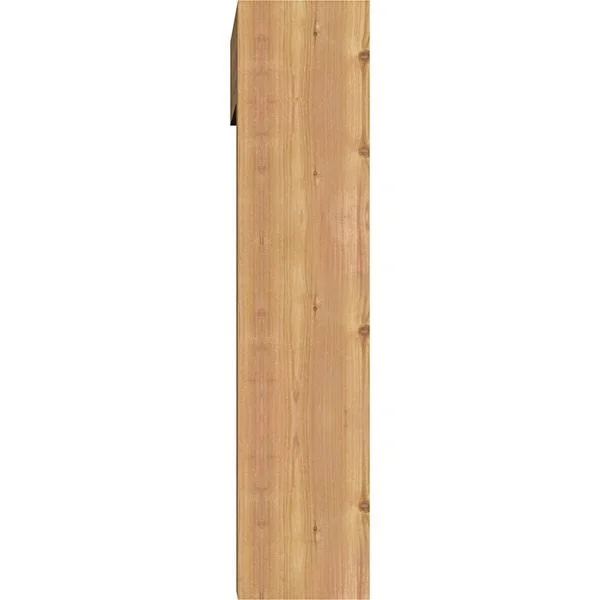 Ekena Millwork 1463187 7 1/2x22W x 30x22D x 34x22H Merced Block Smooth Bracket w/ Offset Brace - Western Red Cedar