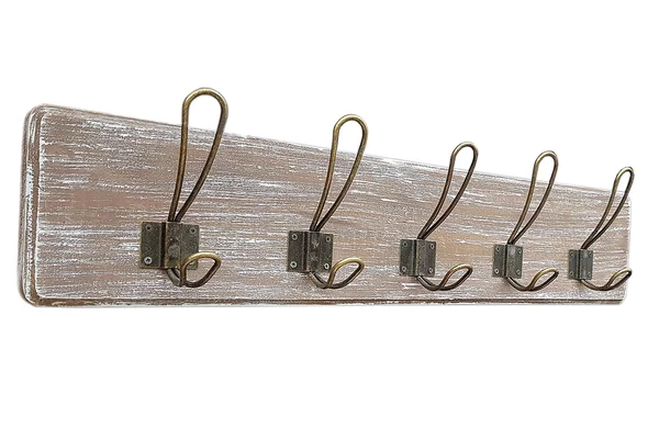 Wrightmart Coat Rack Wall Mounted with 5 Coat Hook - Wall Rack for Entryway, Kitchen, Bedroom, Constructed of Mahogany Hardwood