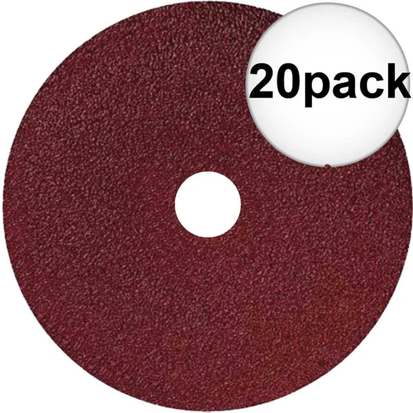 Sait 50031 7x22 x 7/8x22 24 Grit Resin Fiber Disc for Sanders and Grinders 20-Pack