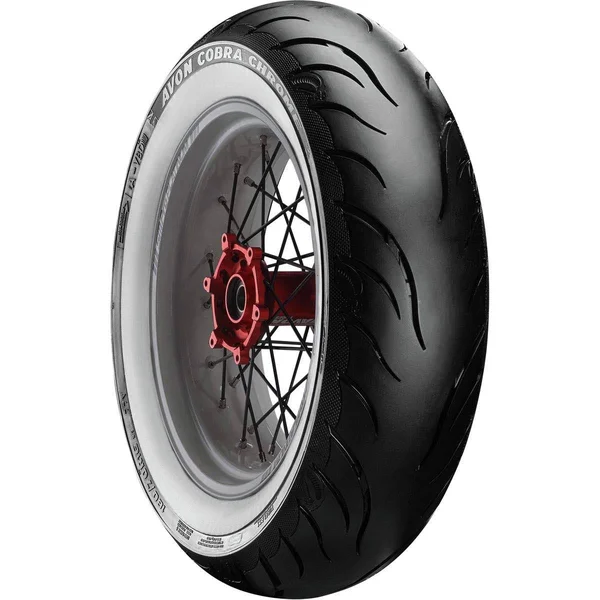 Avon Tire Cobra Chrome Whitewall Rear Tire (150/80R-16)