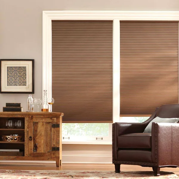 Home Decorators Collection Mocha Cordless Blackout Cellular Shade - 52.5 in. W x 48 in. L, Brown