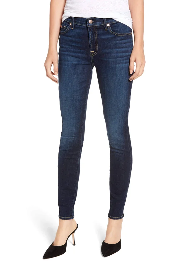 7 for All Mankind Women's B(air) Ankle Skinny Jeans in Fate