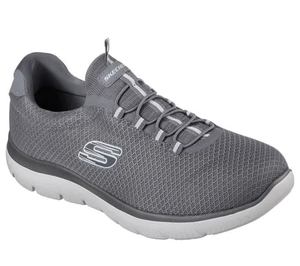 Skechers Men's Summits Sneakers - Charcoal, 8.5