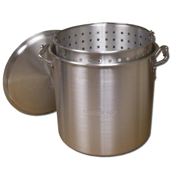King Kooker 60 Quart Aluminum Pot with Basket and Lid