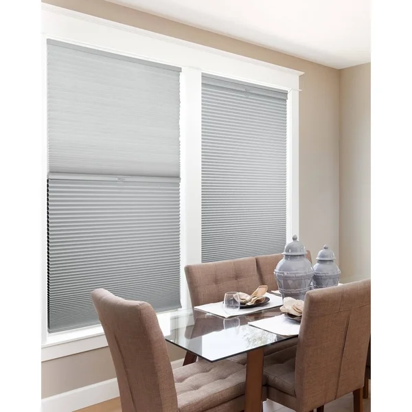 Chicology Day N& Night Cordless Cellular Shades, Grey Sheen - Gray Sheen - 55x22 x 48x22