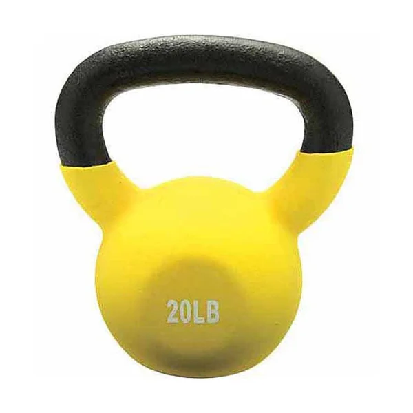 Champion Kettlebell - Vinyl Coated - Yellow - 20 lbs