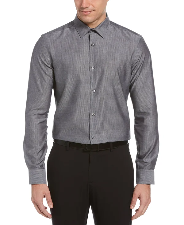 Perry Ellis Mens Slim Fit Button Down Long Sleeve Shirt