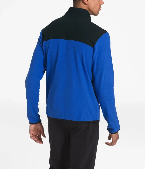 The North Face Men's TKA Glacier Full Zip Jacket Fiery Red/TNF Black, XXL