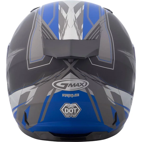 GMAX FF-49 Full-Face Rogue Helmet Matte Black/Hi-Vis Green 3X