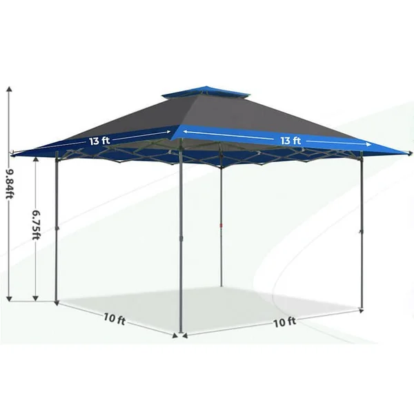 POPUPSHADE 13’x13’ Instant Canopy Poplock Central-Hub Frame - Wheel-Bag