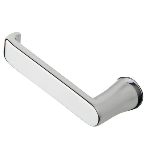 Baldwin 5105031RMR Single Right Hand Estate Lever Minus Rosettes in Non Lacquered Brass
