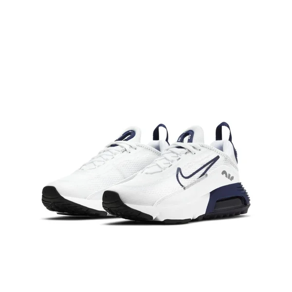 Nike Big Kids& Air Max 2090 Casual Shoes in White/Blue/White Size 3.5