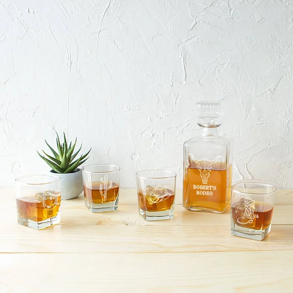 Cathy&s Concepts Western 5 Piece Decanter Set