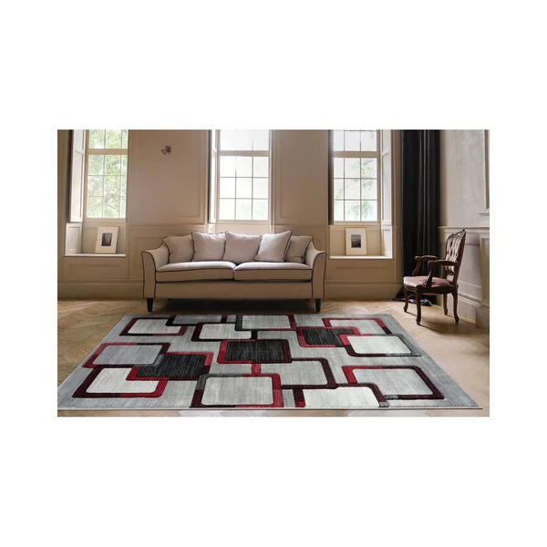 MDA Rugs Orelsi Orelsi Squares Polyester Area Rug 2'x12' Rug