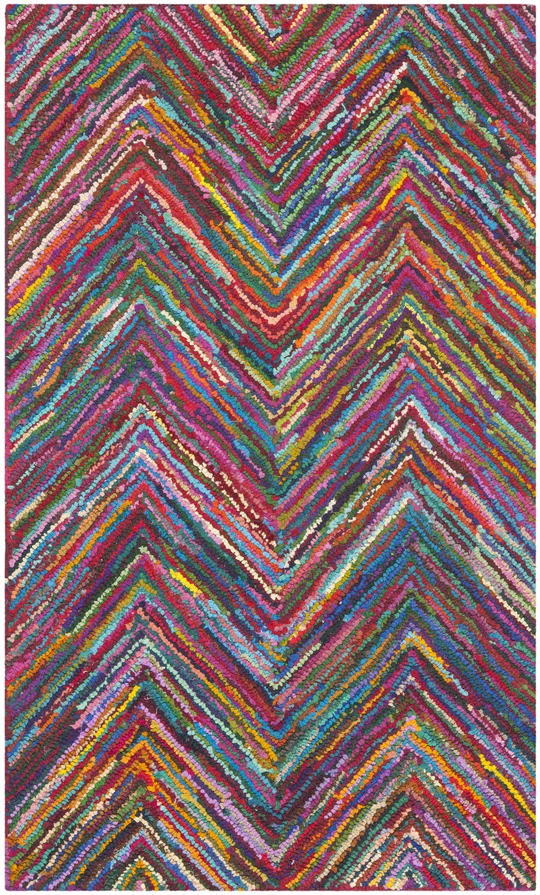 Safavieh Nantucket Pink/Multi 9& x 12& Area Rug