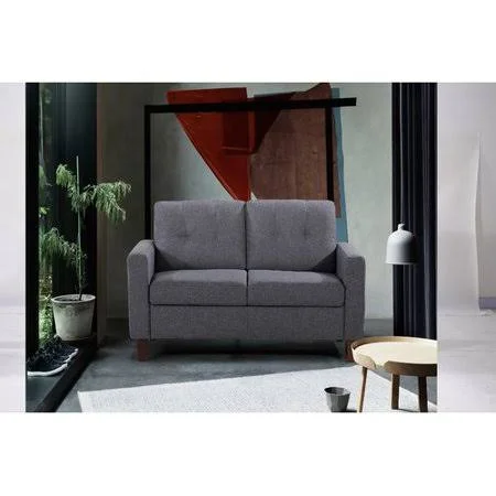 Mancini 2 Piece Living Room Set Winston Porter Upholstery Color: Dark Gray
