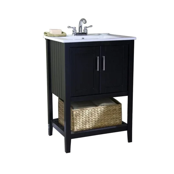 Legion Furniture WLF6020-G 24x22 Gray Sink Vanity with Basket