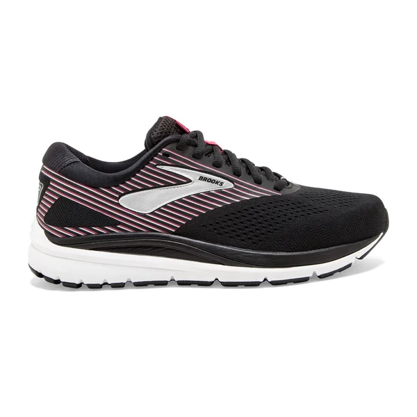 Brooks Addiction 14 Narrow 10.5, Black/Hot Pink/Silver (Women's)