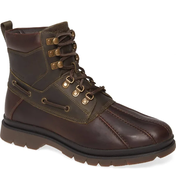 Men's Sperry Watertown Waterproof Duck Boot - 8.5 M - Tan/ Olive