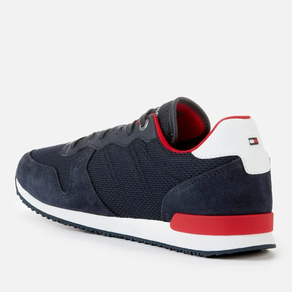 Tommy Hilfiger Iconic Material Mix Mens Navy Trainers UK 7
