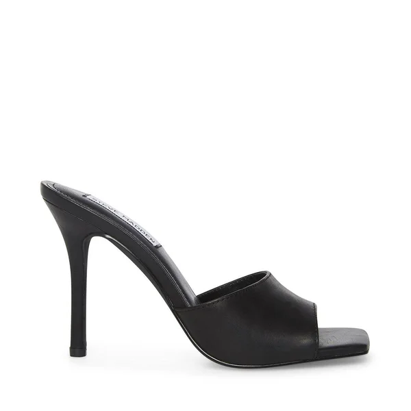 Signal Black Leather Heels by Steve Madden - Size 11